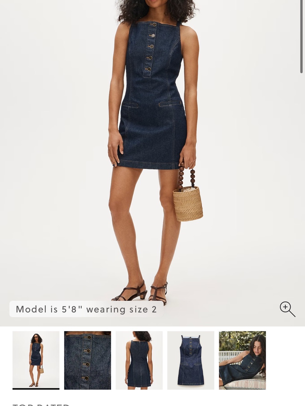 J.Crew NWT Mini Button Front Sheath Dress in Denim